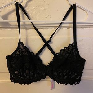Black lace bra!